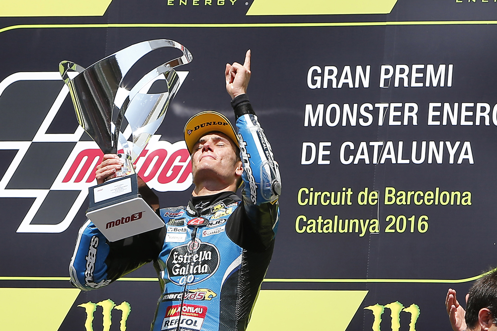 Jorge Navarro dedica su victoria en Moto3 a Luis Salom