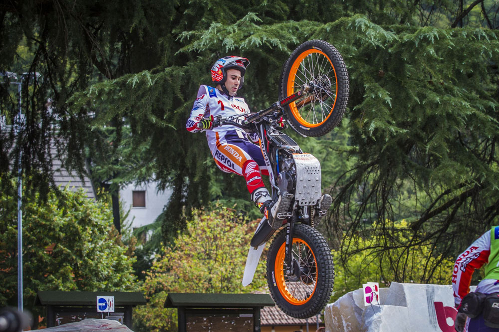 Toni Bou durante el Mundial de Trial 2016
