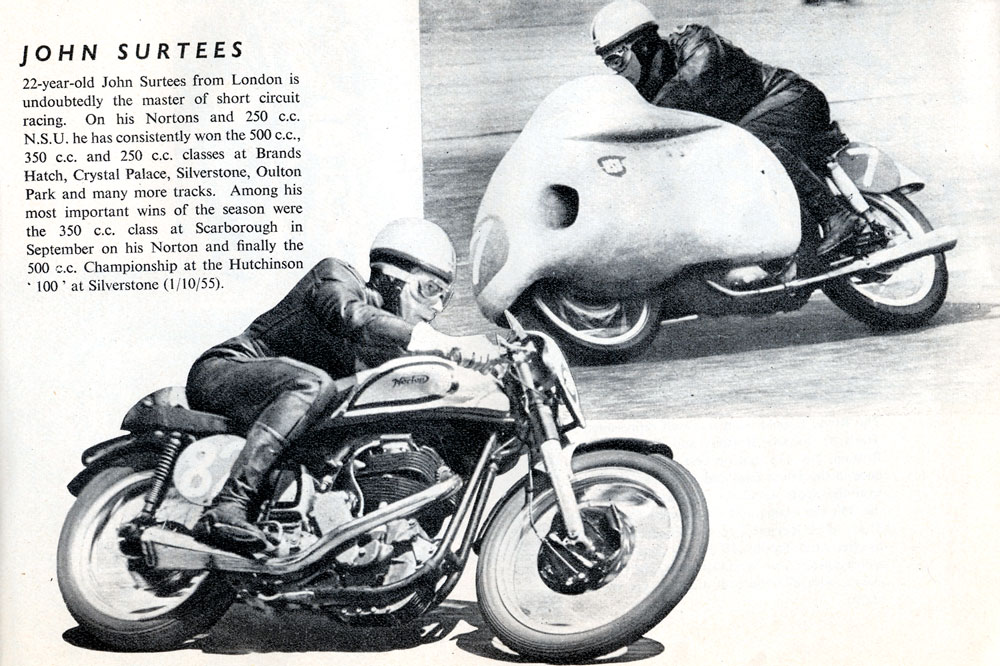 Publicidad Castrol Carreras de Motos John Surtees