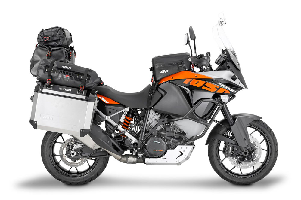 KTM equipada bolsas Gravel-T Givi
