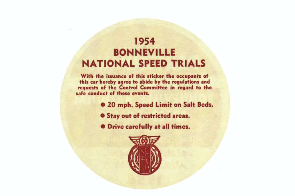 Carreras en Bonneville en 1954