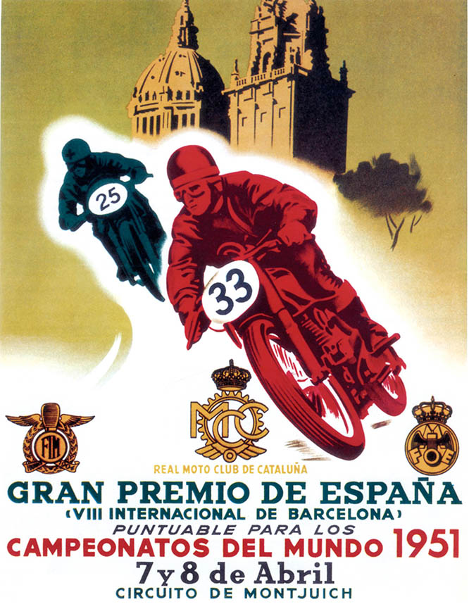 Cartel Gran Premio España 1951