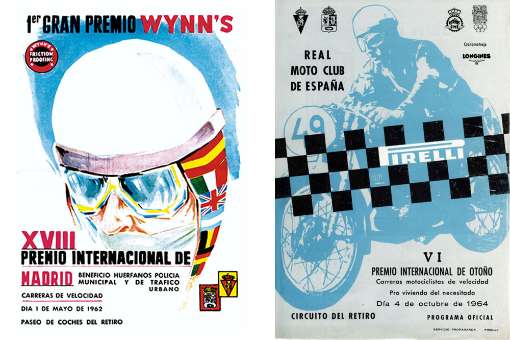 Carteles carreras motos Retiro