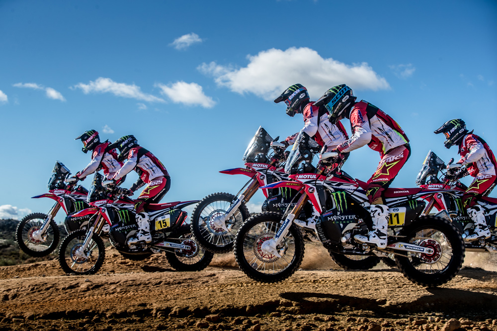 Equipo Honda para el Dakar
