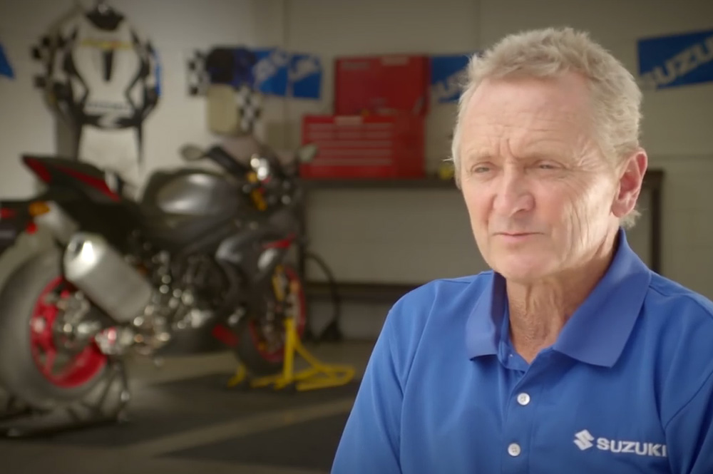 Kevin Schwantz y la Suzuki GSX R 1000