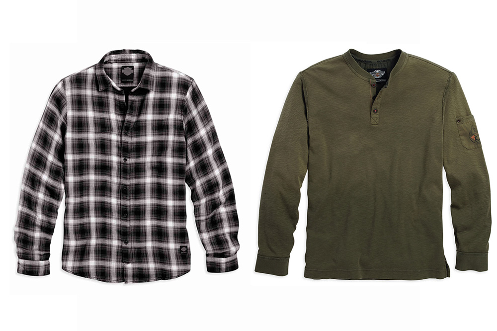 Camisa cuadros y camiseta Harley Davidson