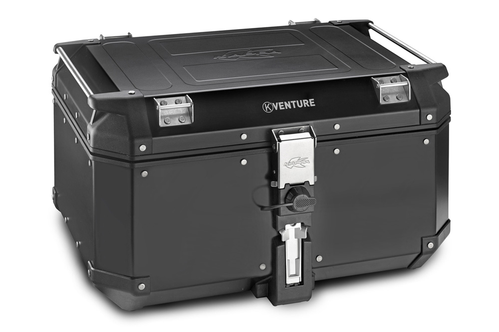 Maleta trasera K-Venture de aluminio negro 58 litros