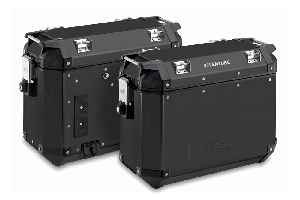Maletas laterales K-Venture de aluminio negro 37 litros