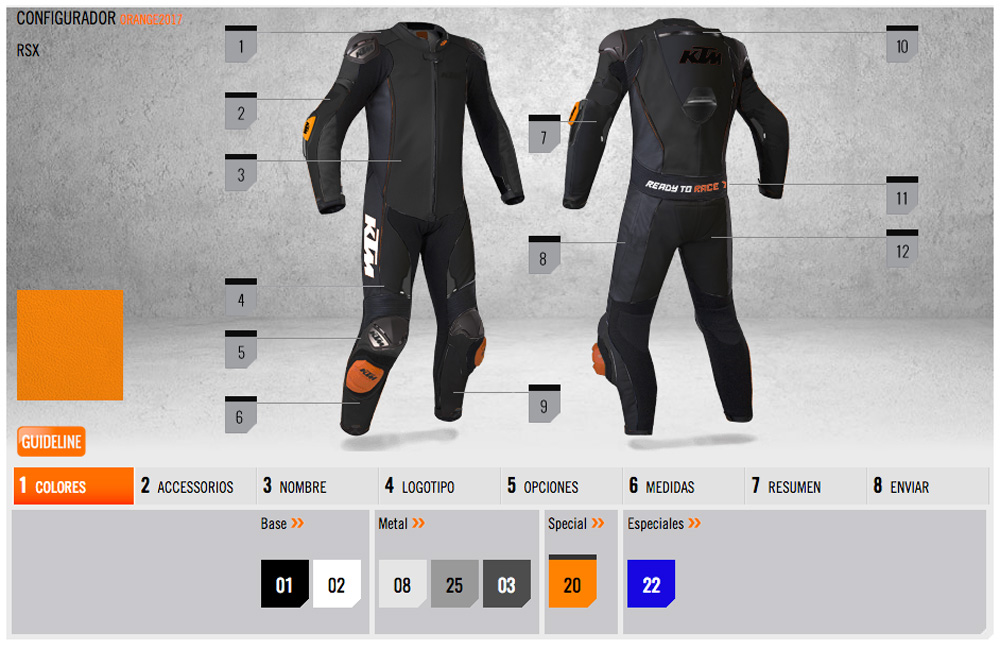 Configura tu mono de cuero KTM