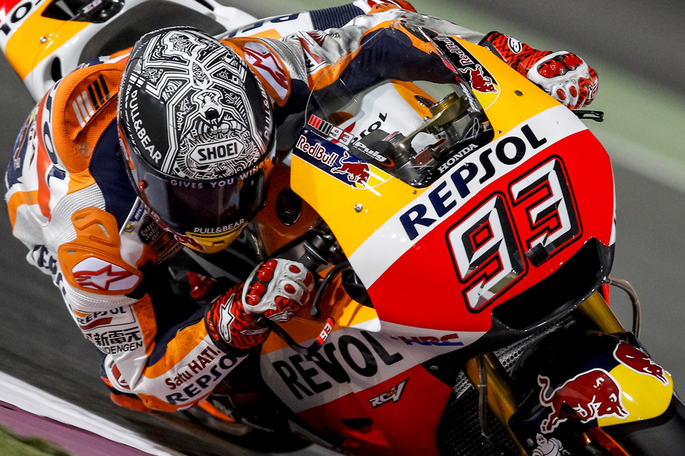 Marc Marquez antes del GP de Qatar