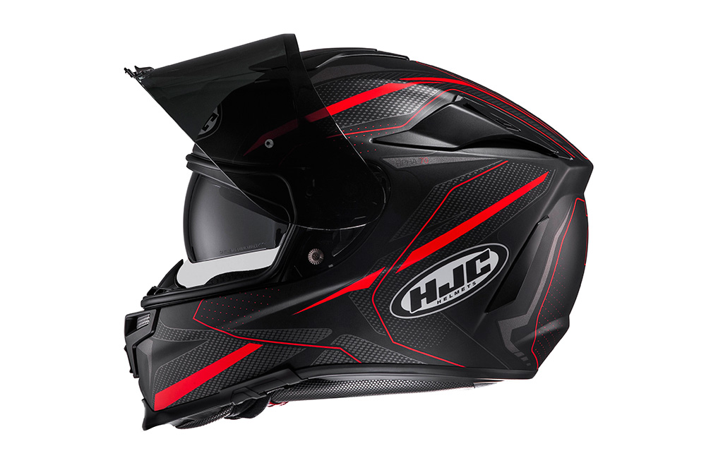 Casco RPHA 70 Dipol de HJC negro y rojo