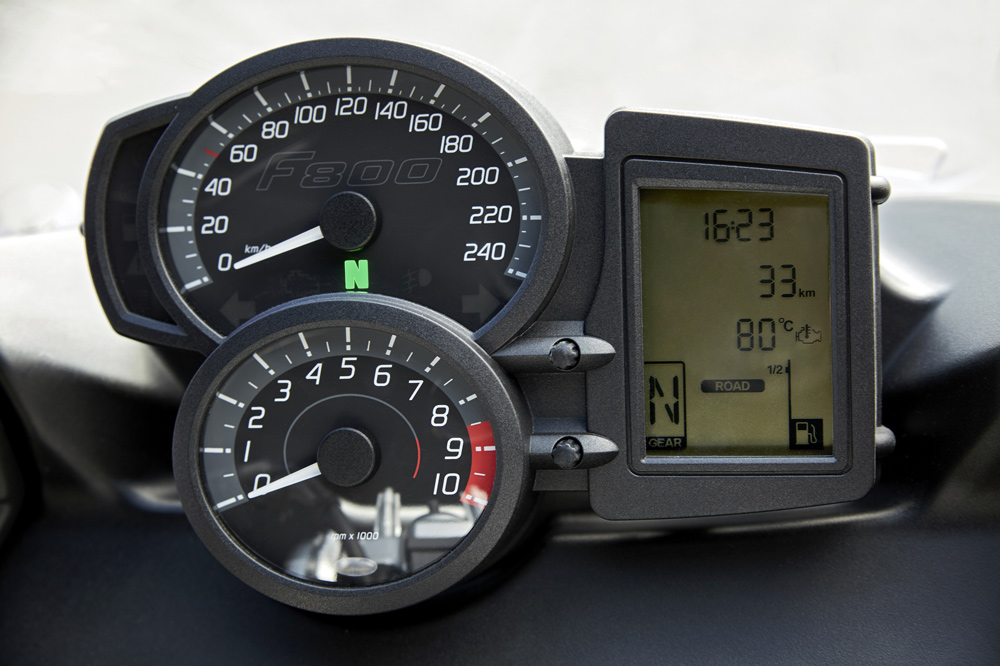 Instrumentación de la BMW F 800 GT