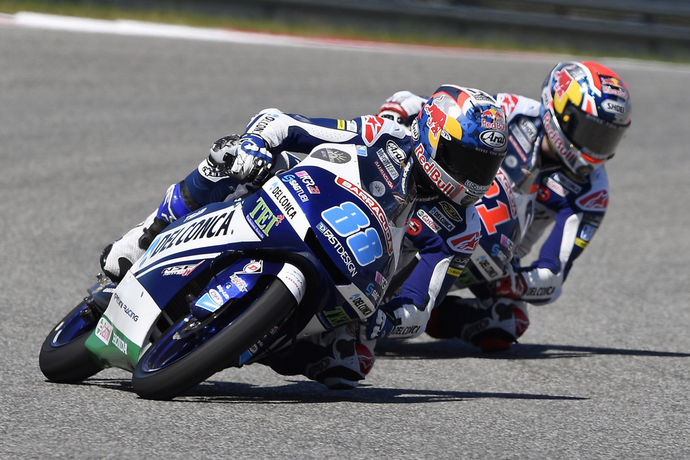 Jorge Martín, segundo en Moto3 en el GP Americas