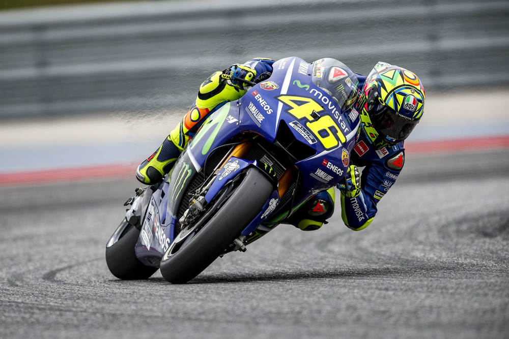 Valentino Rossi, segundo en el GP Americas