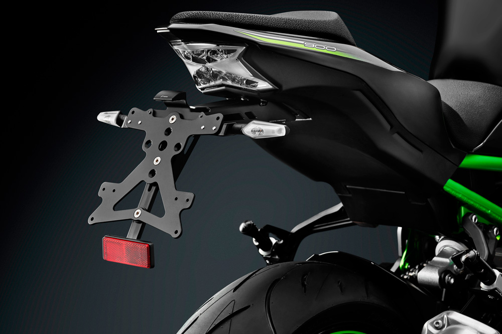 Soporte de matrícula Fox para Kawasaki Z900
