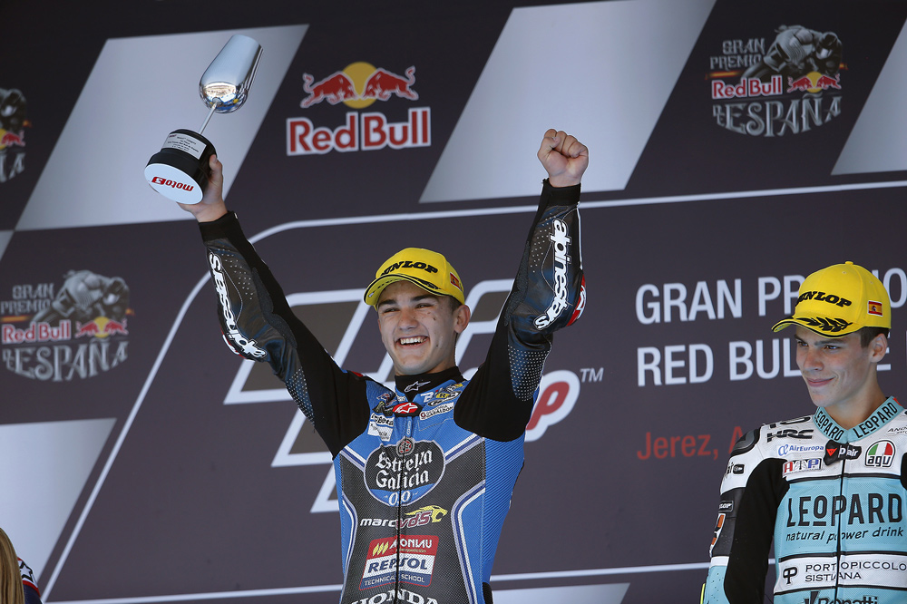 Aaron Canet, victoria en Moto3 en el GP de Jerez