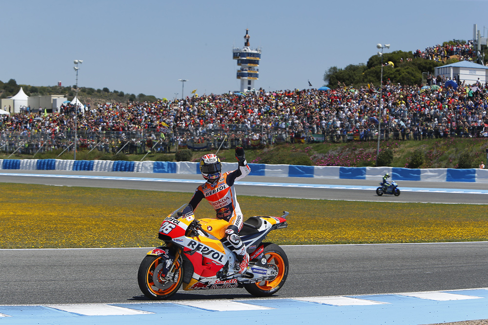 Dani Pedrosa durante el Gran Premio de Jerez