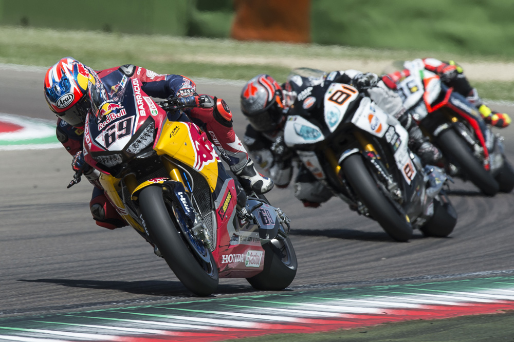 Nicky Hayden durante el Mundial SBK 2017