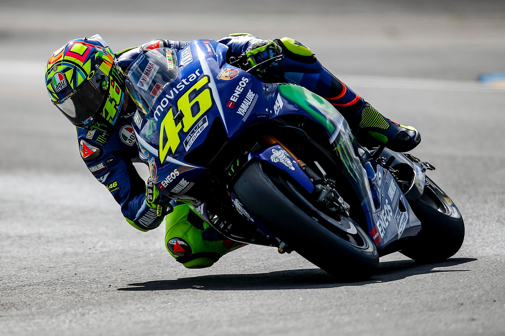 Valentino Rossi, caída en el GP de Francia