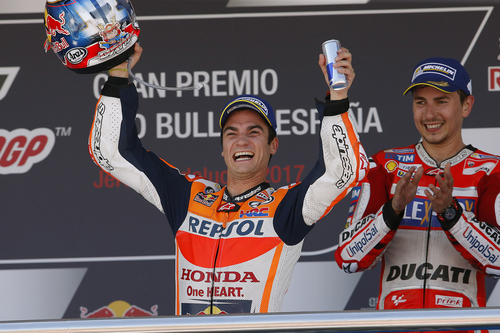 Victoria de Dani Pedrosa en el GP de Jerez 2017