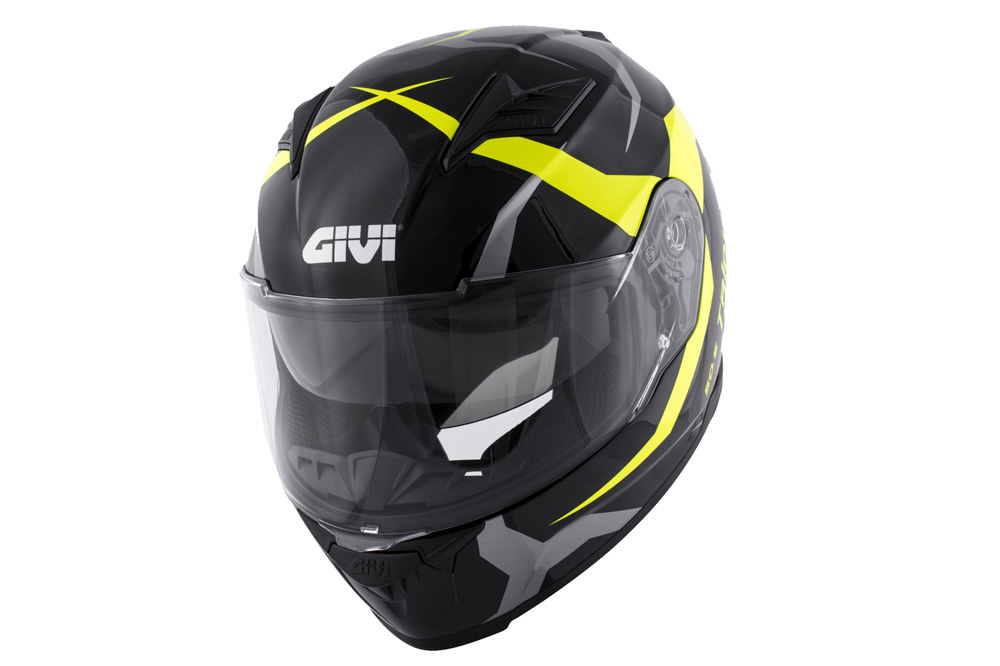 Casco Tridion 50.5 de Givi negro y amarillo