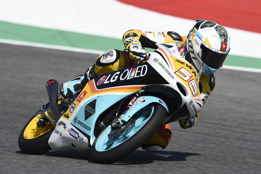 Juanfran Guevara, primer podio en Moto3