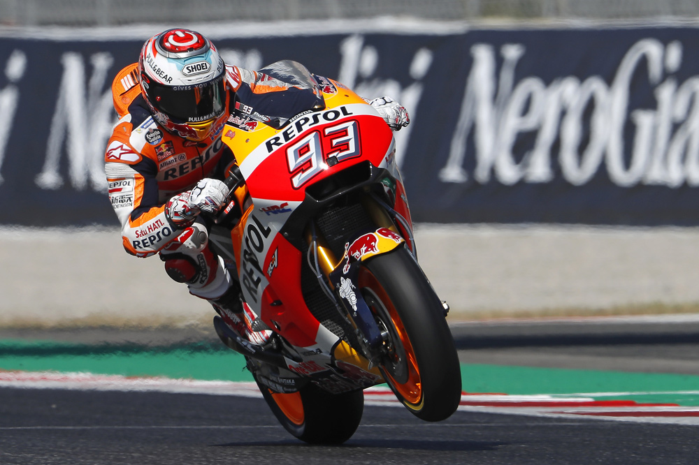 Marc Márquez fue segundo en MotoGP en Catalunya