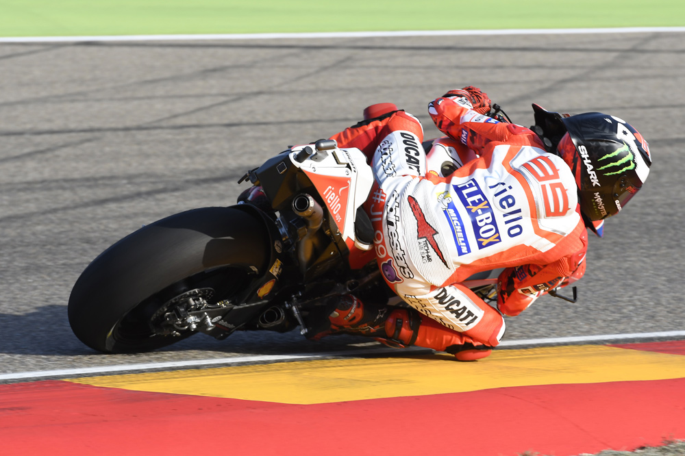 Tercer puesto de Jorge Lorenzo en el GP de Aragon