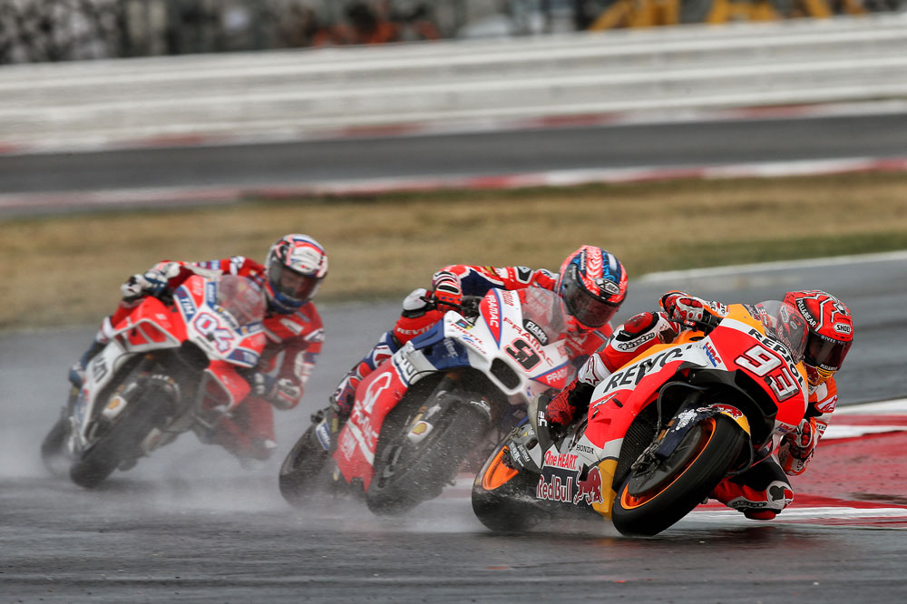 Marquez, Petrucci y Andrea Dovizioso, protagonistas del GP de San Marino 2017