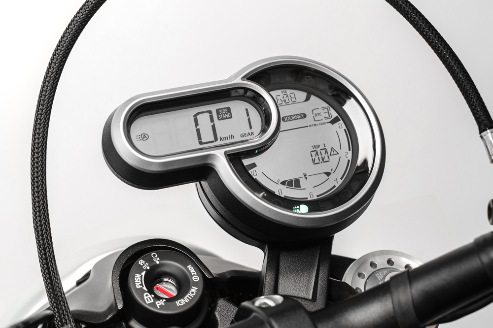 Ducati Scrambler 1100, cuadro de instrumentos