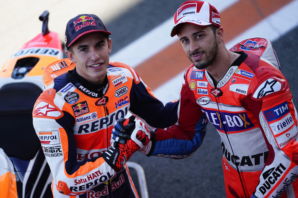 Marquez y Dovizioso, protagonistas de la temporada MotoGP 2017