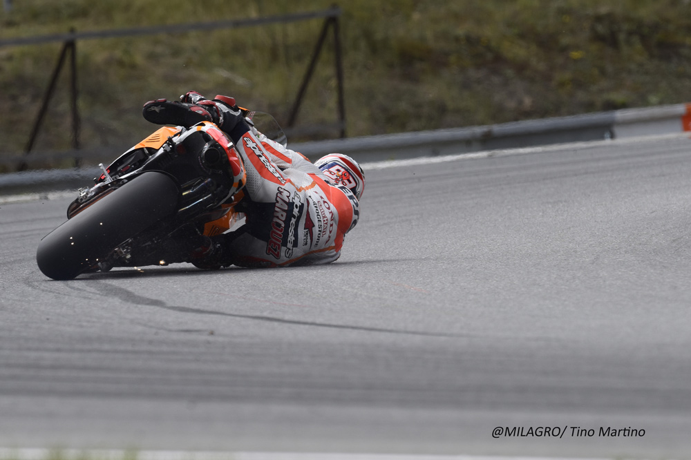 Salvada de Marc Márquez en el GP de Valencia