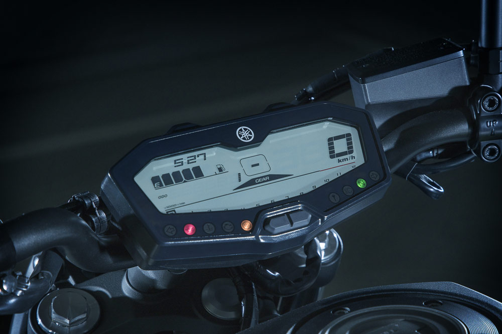 Yamaha MT 07 2018, cuadro de instrumentos
