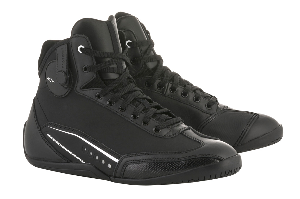 Botas de moto para chica Stella Ast-1 Ddrystar en negro y blanco