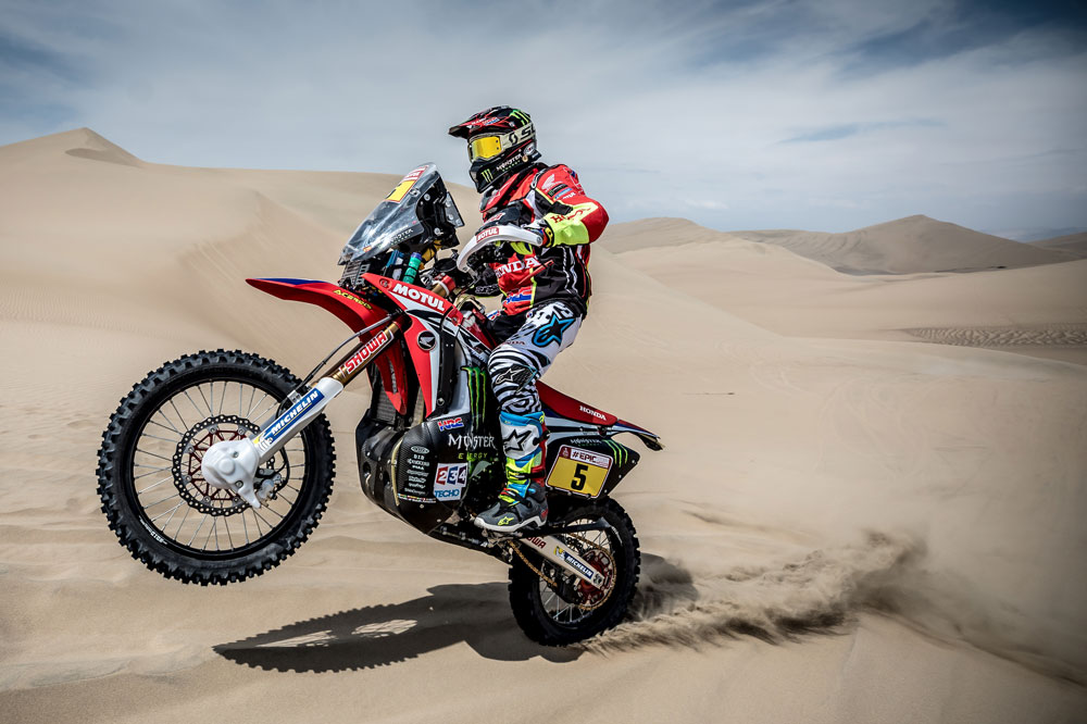 Joan Barreda vence la segunda etapa del Dakar 2018 y es líder