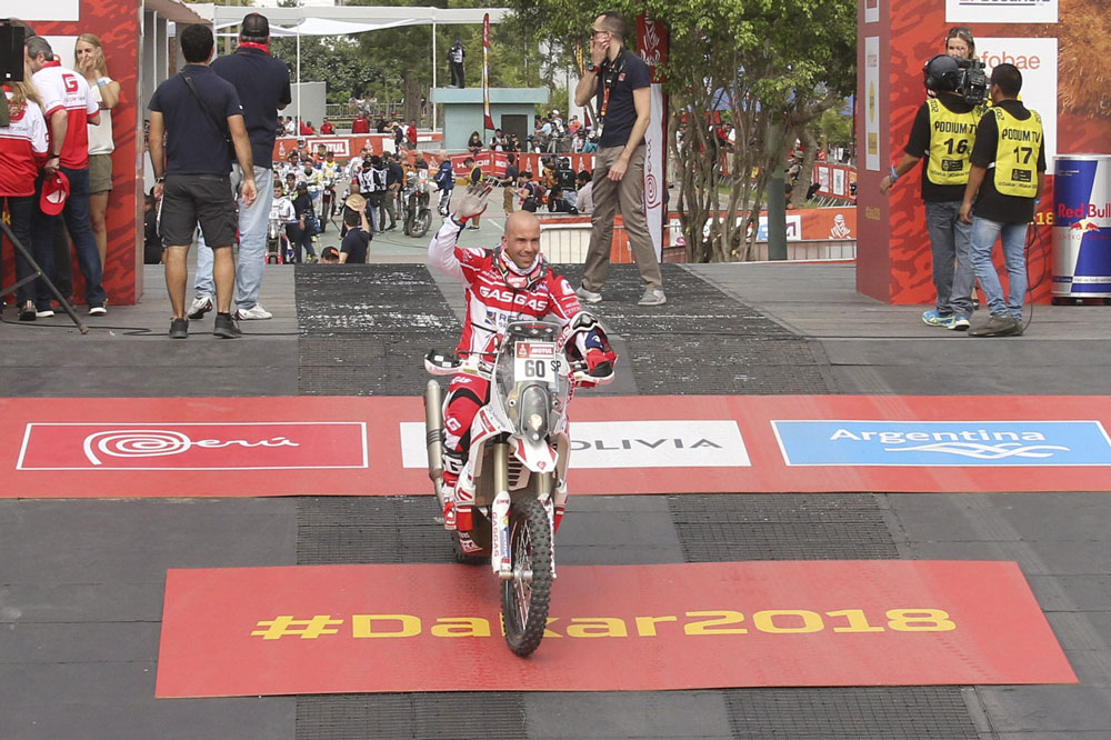 Jonathan Barragan ha hecho una extraordinaria primera mitad del Dakar 2018