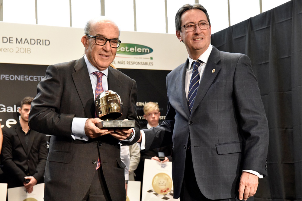 Carmelo Ezpeleta, casco de oro RFME 2018