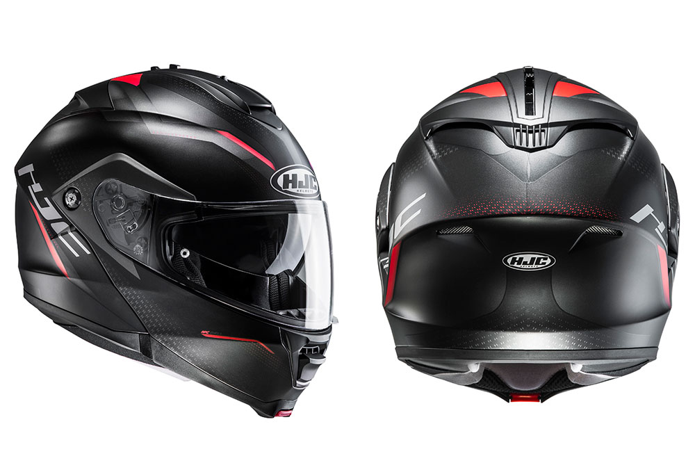 Casco abatible IS MAX II de HJC rojo