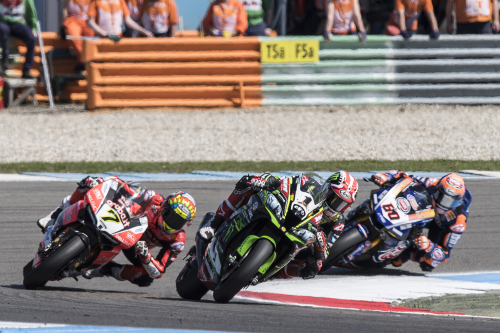 Jonathan Rea, Chaz Davies y Van der Mark: SBK Holanda 2018