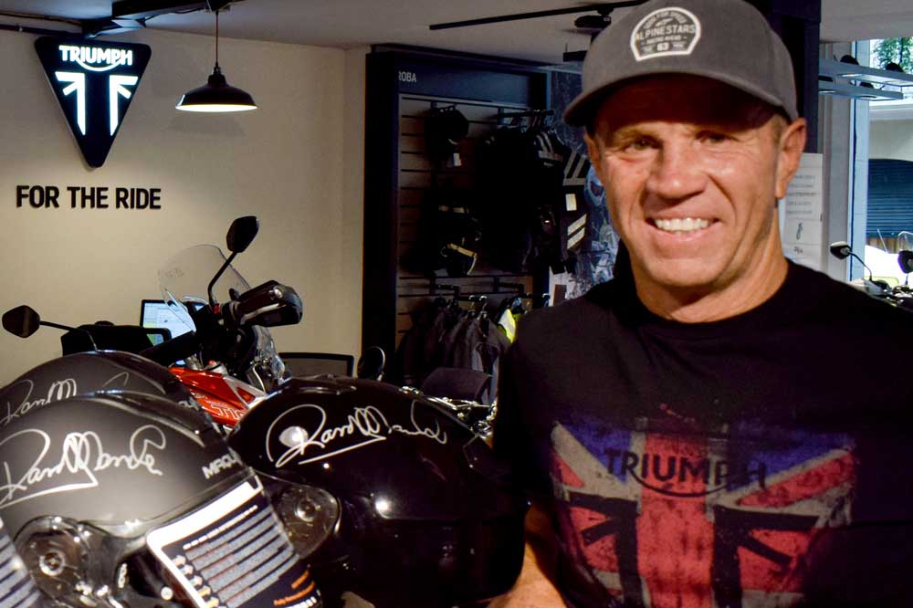 Randy Mamola en el Ride Sunday