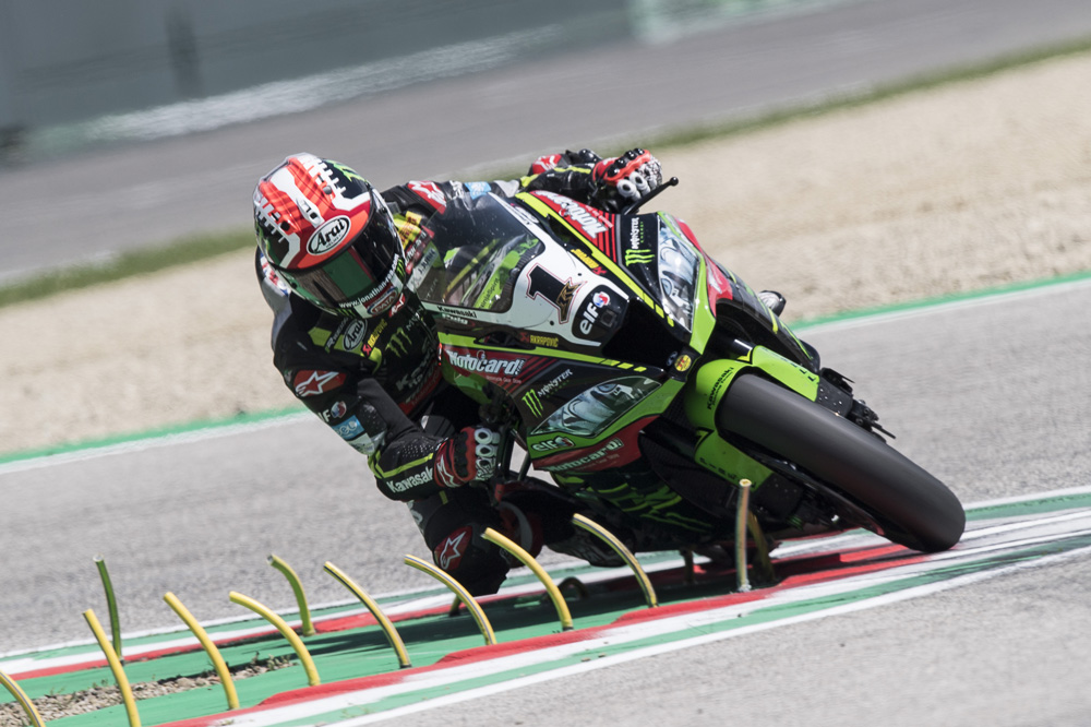Jonathan Rea logró dos victorias en la prueba SBK de Imola 2018