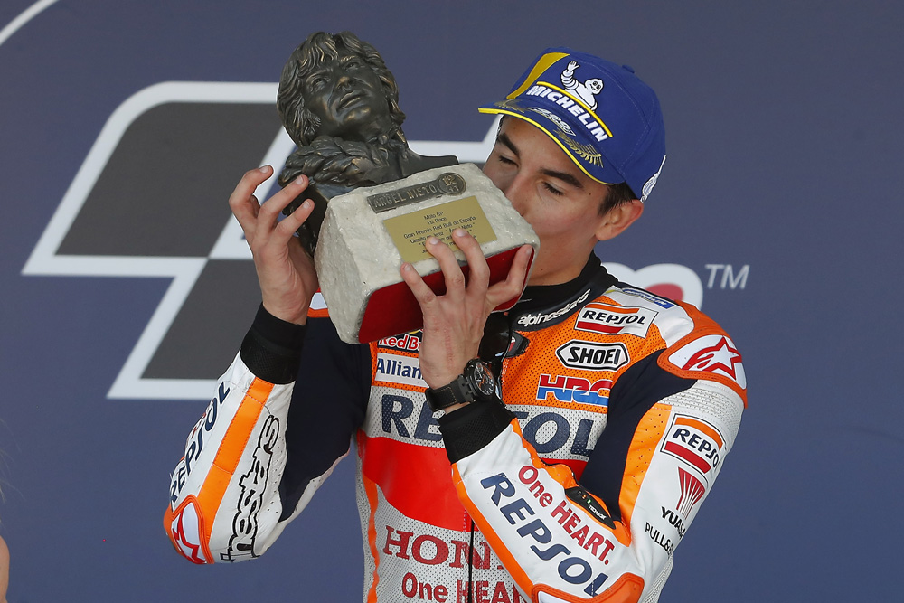Marc Márquez con la victoria en el Circuito de Jerez se coloca lider destacado de la categoría MotoGP