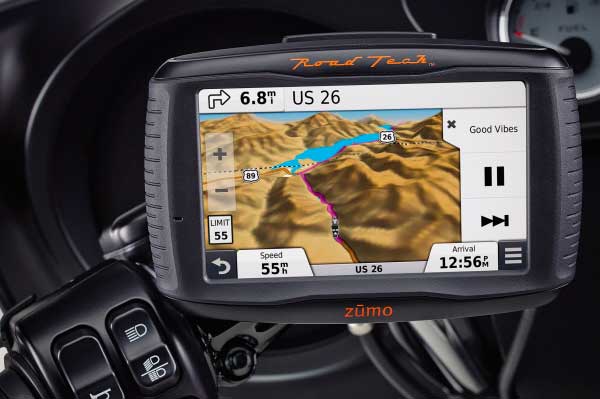 Navegador GPS Zumo 590 Road Tech de Harley Davidson