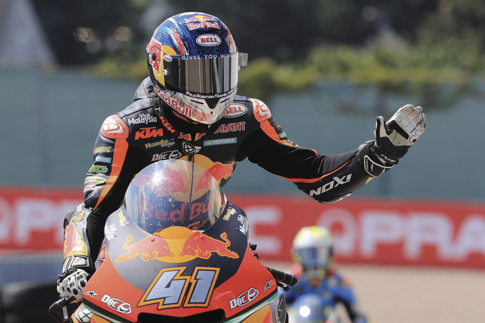 Brad Binder logró su primera victoria en Moto2 en el GP de Alemania