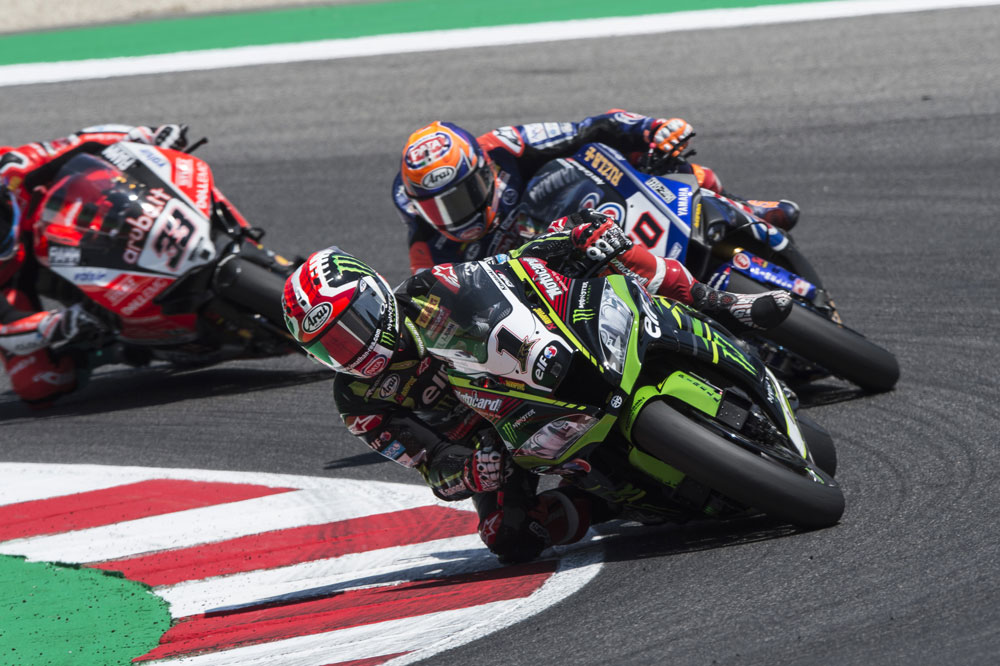 Rea, Van der Mark y Melandri, SBK Misano