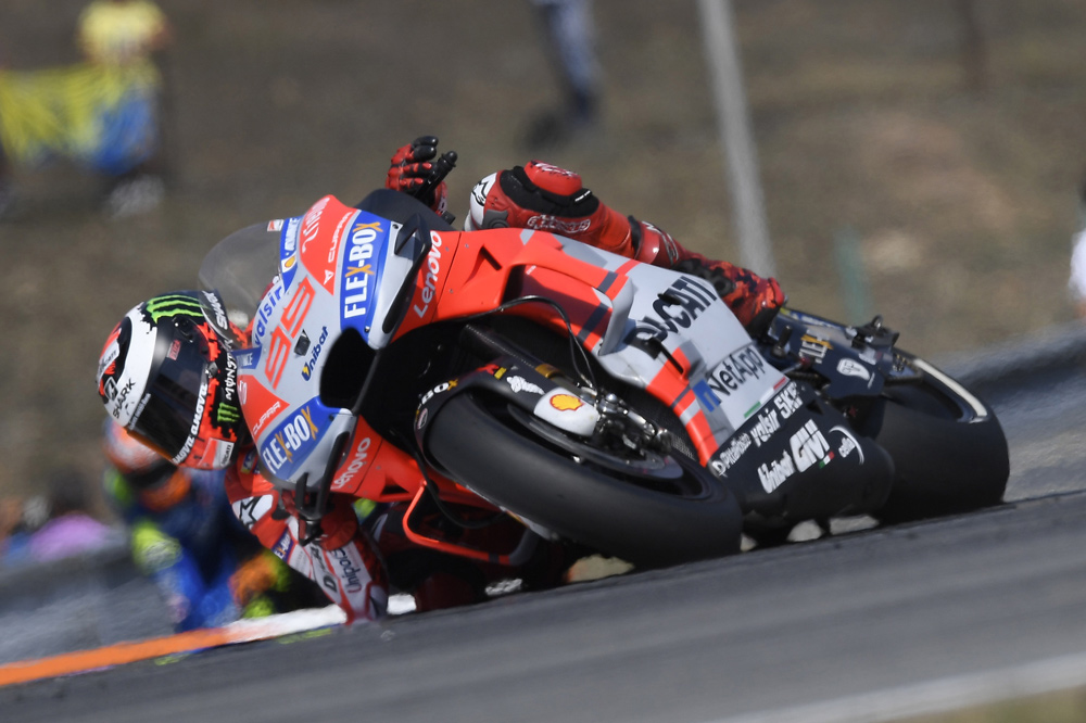 Jorge Lorenzo supo defender bien la segunda posición en República Checa