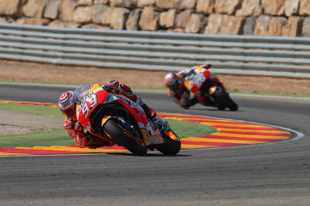 Marc Márquez y Dani Pedrosa MotoGP Aragón 2017