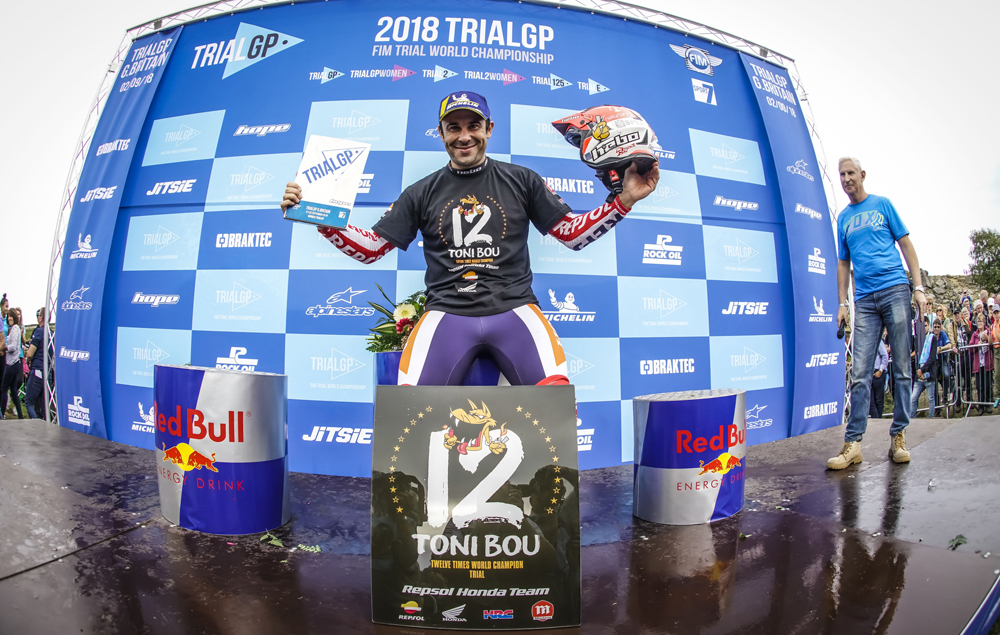 Toni Bou, Campeón del Mundo de Trial 2018