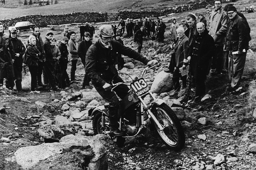 Don Smith participó con una Montesa Cota 247 en 1968 en los Seis Días de Escocia de Trial