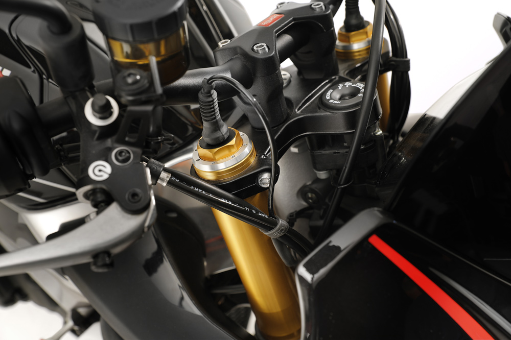 Suspensión electrónica de la Aprilia Tuono V4 1100 Factory